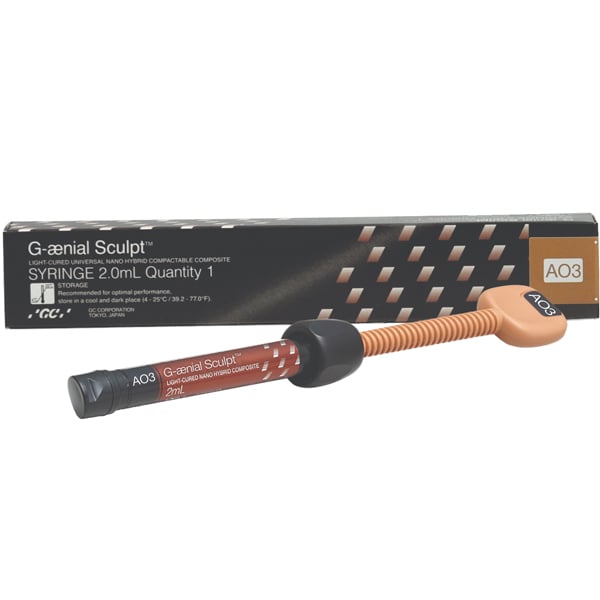 G-aenial Sculpt AO3, Syringe Refill , 2 ml 1/Pk. Light-Cured, Universal Nano Hybrid Compactable