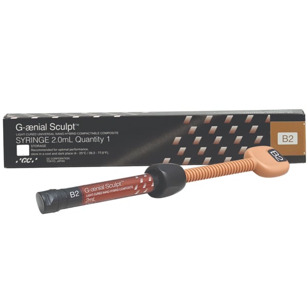 G-aenial Sculpt B2, Syringe Refill , 2 ml 1/Pk. Light-Cured, Universal Nano Hybrid Compactable