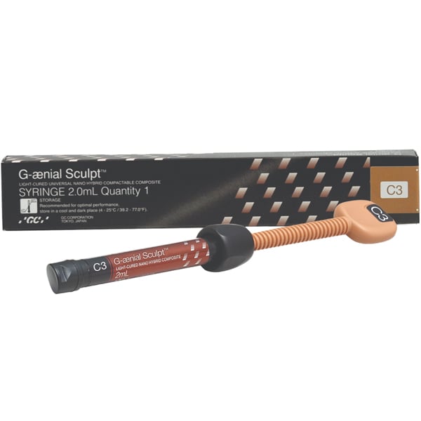 G-aenial Sculpt C3, Syringe Refill , 2 ml 1/Pk. Light-Cured, Universal Nano Hybrid Compactable