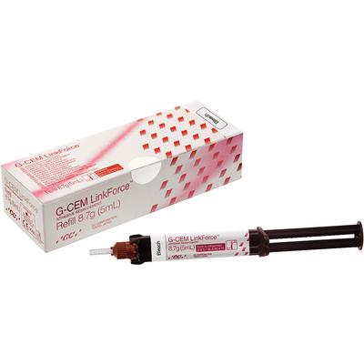 G-Cem LinkForce Cement Refill - Bleach, Self-Adhesive Resin Cement. 1 - 8.7 g syringe & 20 Automix