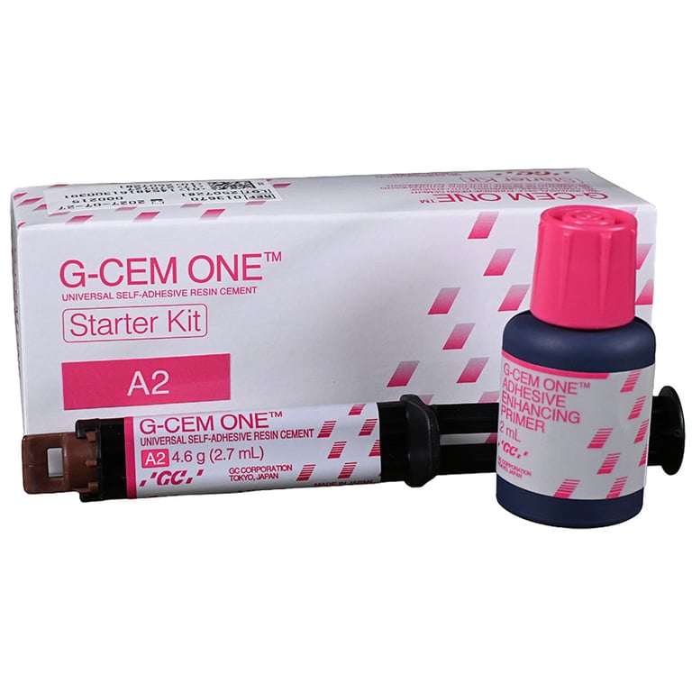 G-CEM ONE A2 Starter Kit, Includes: 1 x A2 4.6g Syringe, 8 x Regular Automix Tips, 2 x Endo