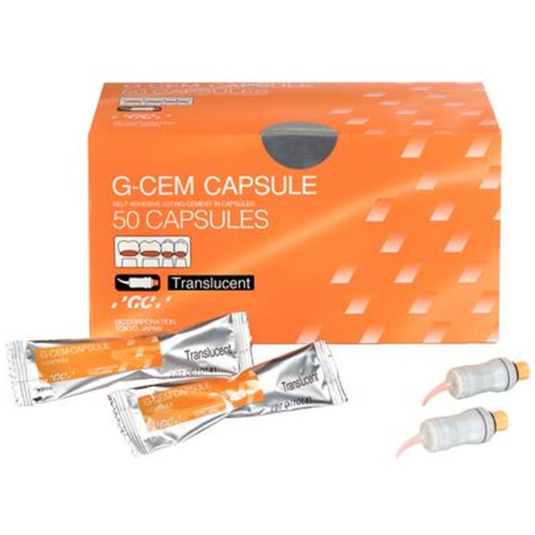 G-Cem Translucent Capsules, Self-Adhesive Resin Luting Cement, Box of 50 - 0.17 mL Capsules