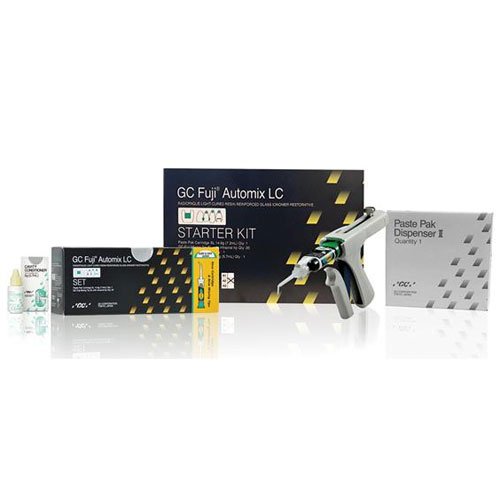 GC Fuji Automix LC Restorative Starter Kit, Shade A3. Contains: 1 x 14.9g (7. 2mL) Cartridge, 20