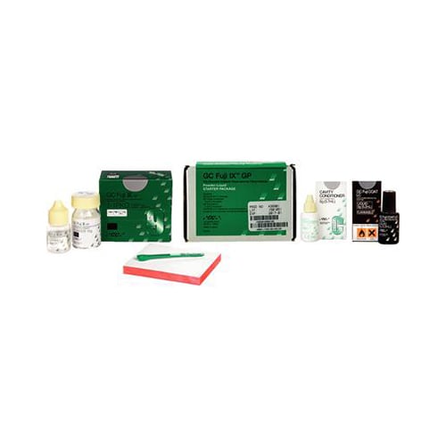 GC Fuji IX GP Powder-Liquid Starter Package, Packable Posterior Glass Ionomer Restorative, Regular