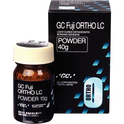 GC Fuji Ortho LC Powder Only: 40 Gm. Bottle. Light-Cure Resin Reinforced Glass Ionomer Orthodontic