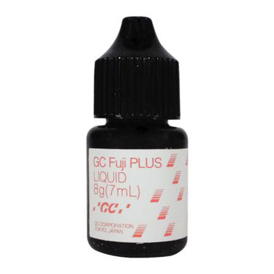 GC Fuji Plus Liquid Only. Resin Reinforced Glass Ionomer Luting Cement, 7 mL Bottle. #431091