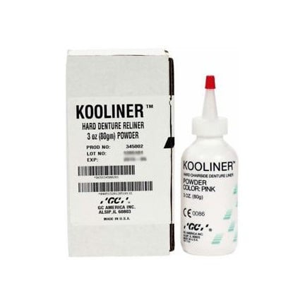 Kooliner Hard Denture Reline Material, Powder Only, 3 oz. Powder