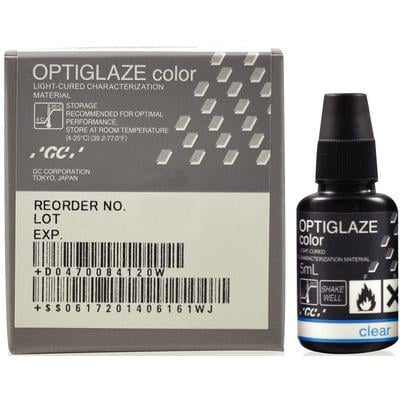 Optiglaze Color Clear, 5ml Bottle. Light-cured Characterization Coating for Composite and Acrylic