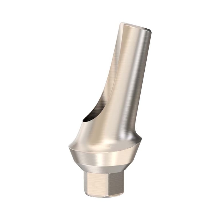 GDT Ø5.2mm Titanium Anatomic Angulated Abutment, 1.0mm GH, 15°, Internal Hex 2.42mm RP, 1/Pk
