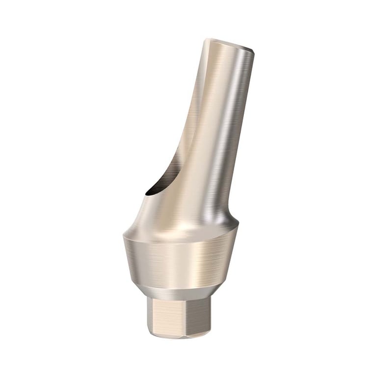 GDT Ø5.2mm Titanium Anatomic Angulated Abutment, 2.0mm GH, 15°, Internal Hex 2.42mm RP, 1/Pk