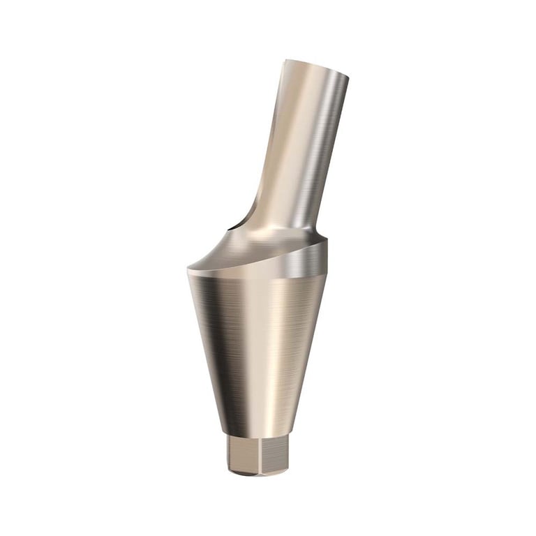 GDT Ø5.0mm Titanium Anatomic Angulated Abutment, 4.5mm GH, 15°, NP, 1/Pk. Designed