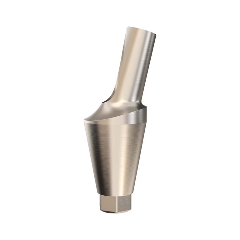 GDT Ø5.0mm Titanium Anatomic Angulated Abutment, 4.5mm GH, 15°, RP, 1/Pk. Designed