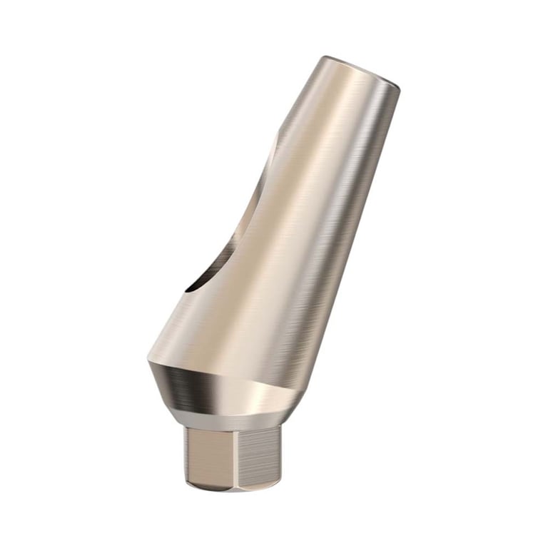 GDT Ø4.5mm Titanium Angulated Abutment, 9.0mm GH, 25°, Internal Hex 2.42mm RP, 1/Pk. Designed