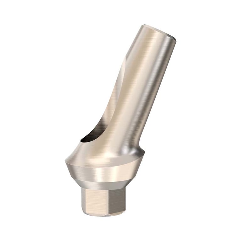 GDT Ø5.2mm Titanium Anatomic Angulated Abutment, 1.0mm GH, 25°, Internal Hex 2.42mm RP, 1/Pk