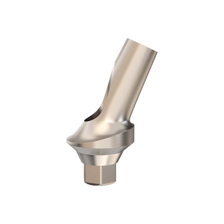 GDT Ø5.0mm Titanium Anatomic Angulated Abutment, 1.5mm GH, 25°, NP, 1/Pk. Designed