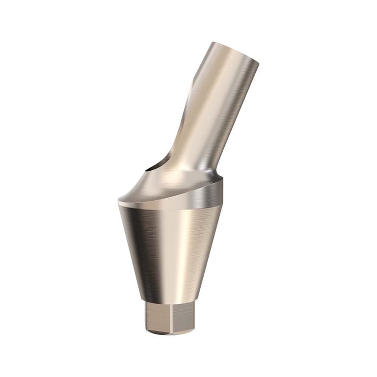 GDT Ø5.0mm Titanium Anatomic Angulated Abutment, 4.5mm GH, 25°, NP, 1/Pk. Designed