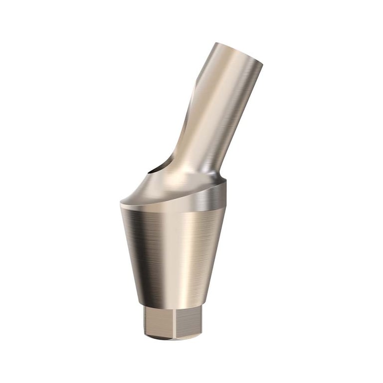 GDT Ø5.0mm Titanium Anatomic Angulated Abutment, 4.5mm GH, 25°, RP, 1/Pk. Designed
