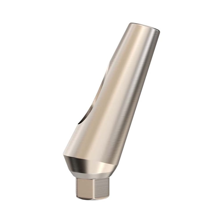 GDT Ø4.5mm Titanium Angulated Abutment, 13.0mm GH, 25°, Internal Hex 2.42mm RP, 1/Pk. Designed