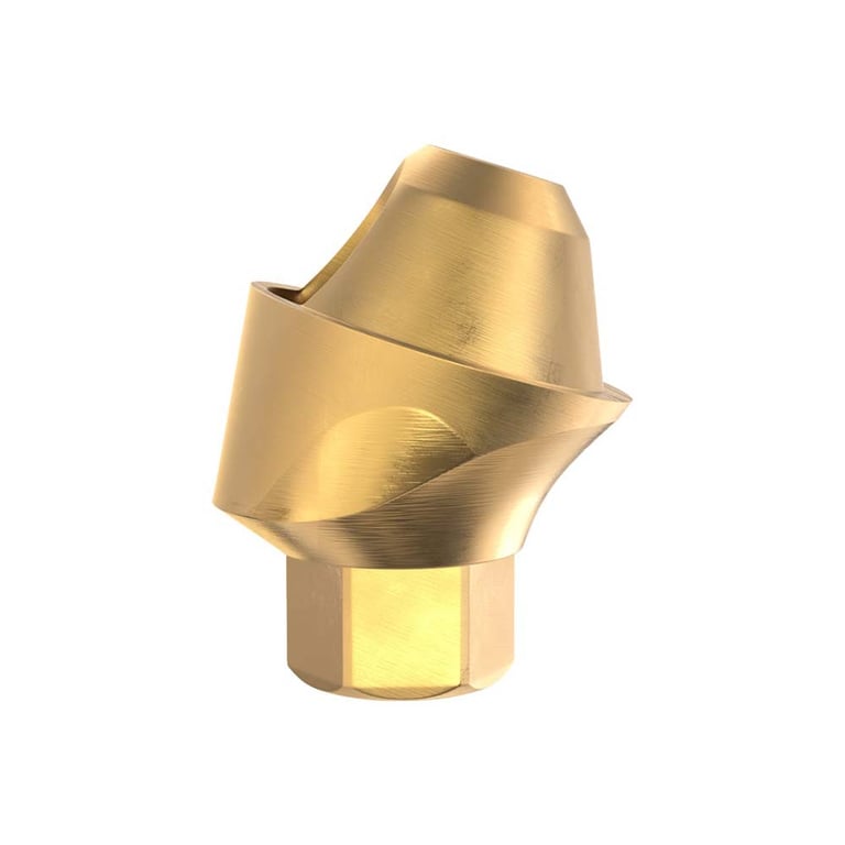 GDT Ø4.8mm Titanium Angulated Multi-Unit 1.6mm Abutment, 1.0mm GH, 17°, Internal Hex 2.42mm RP