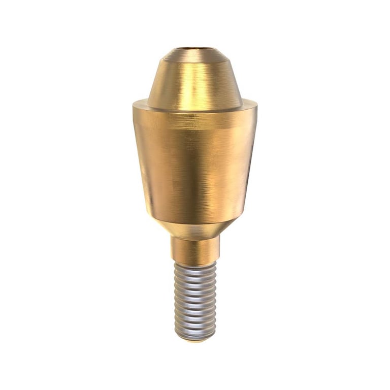GDT Ø4.8mm Titanium Straight Multi-Unit 1.6mm Abutment, 4.0mm GH, Internal Hex 2.42mm RP, 1/Pk