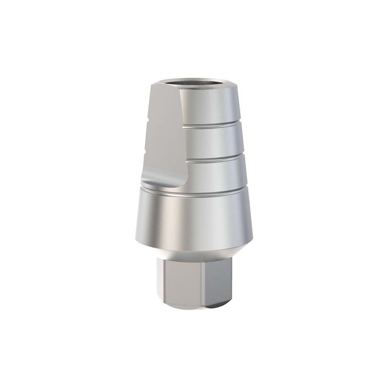 GDT Ø3.8mm Titanium Straight Abutment, 5.0mm GH, Internal Hex 2.42mm RP, 1/Pk. Designed to support