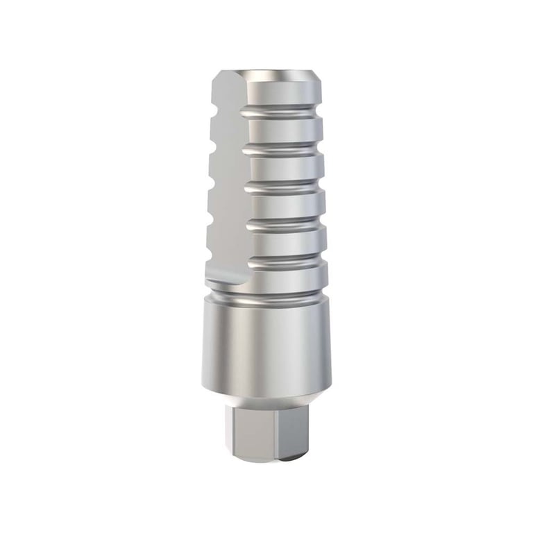 GDT Ø3.8mm Titanium Straight Abutment, 9.0mm GH, Internal Hex 2.42mm RP, 1/Pk. Designed to support
