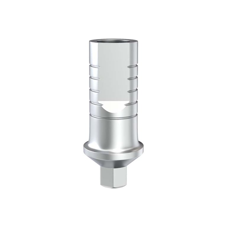 GDT Ø4.0mm Titanium Straight Shoulder Abutment, 1.0mm GH, Conical Hex 2.25mm NP, 1/Pk. Designed