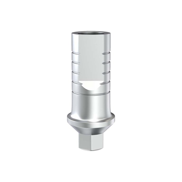 GDT Ø4.5mm Titanium Straight Shoulder Abutment, 1.0mm GH, Conical Hex 2.65mm RP, 1/Pk. Designed