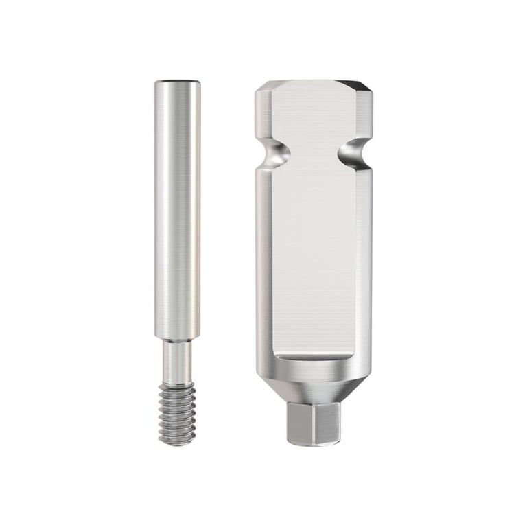 GDT 4.5mm Stainless Steel Standard Closed Tray Transfer Coping, Internal Hex 2.42mm RP, 1/Pk