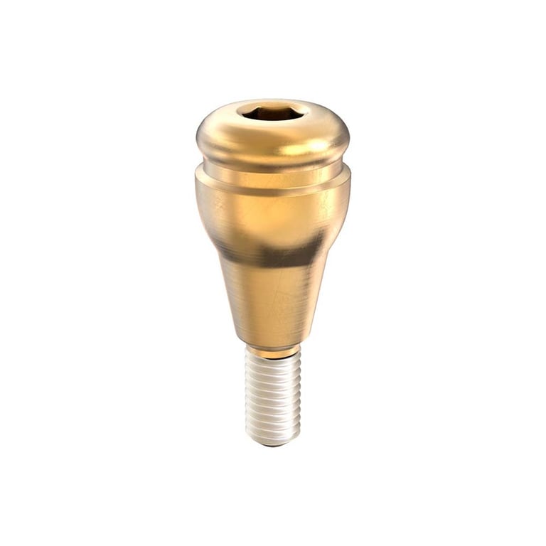 GDT Ø4.1mm Titanium Click Attachment Abutment, 2.0mm GH, Conical Connection 2.25mm NP, 1/Pk