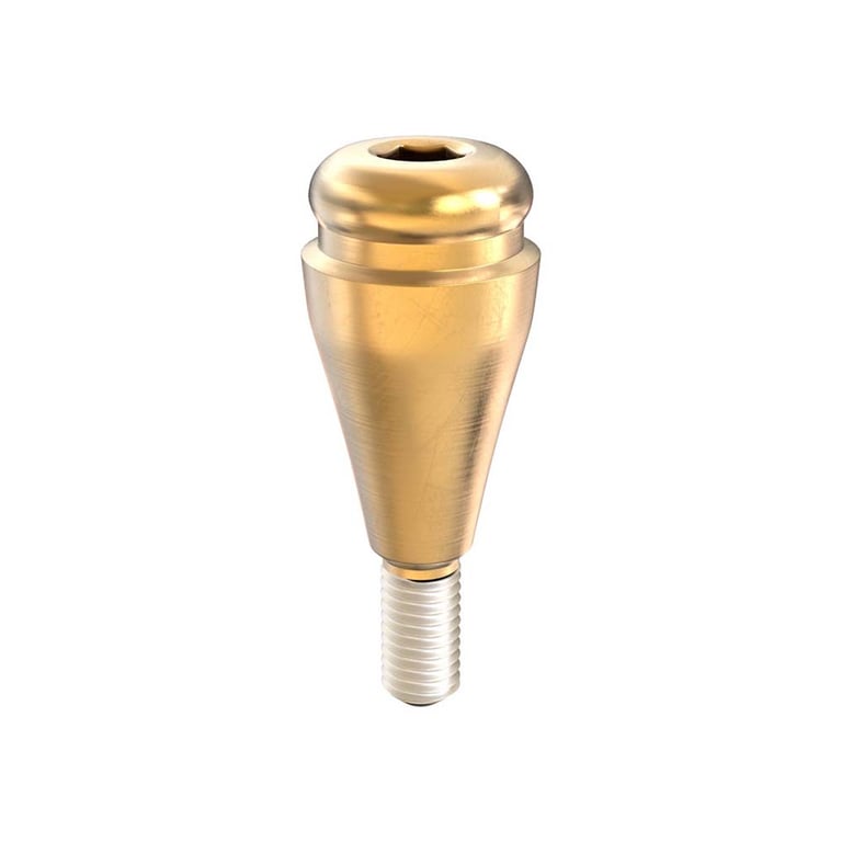 GDT Ø4.1mm Titanium Click Attachment Abutment, 3.0mm GH, Conical Connection 2.25mm NP, 1/Pk
