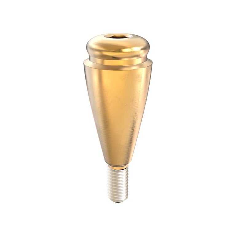 GDT Ø4.1mm Titanium Click Attachment Abutment, 4.0mm GH, Conical Connection 2.25mm NP, 1/Pk