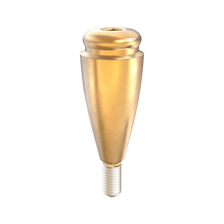 GDT Ø4.1mm Titanium Click Attachment Abutment, 5.0mm GH, Conical Connection 2.25mm NP, 1/Pk