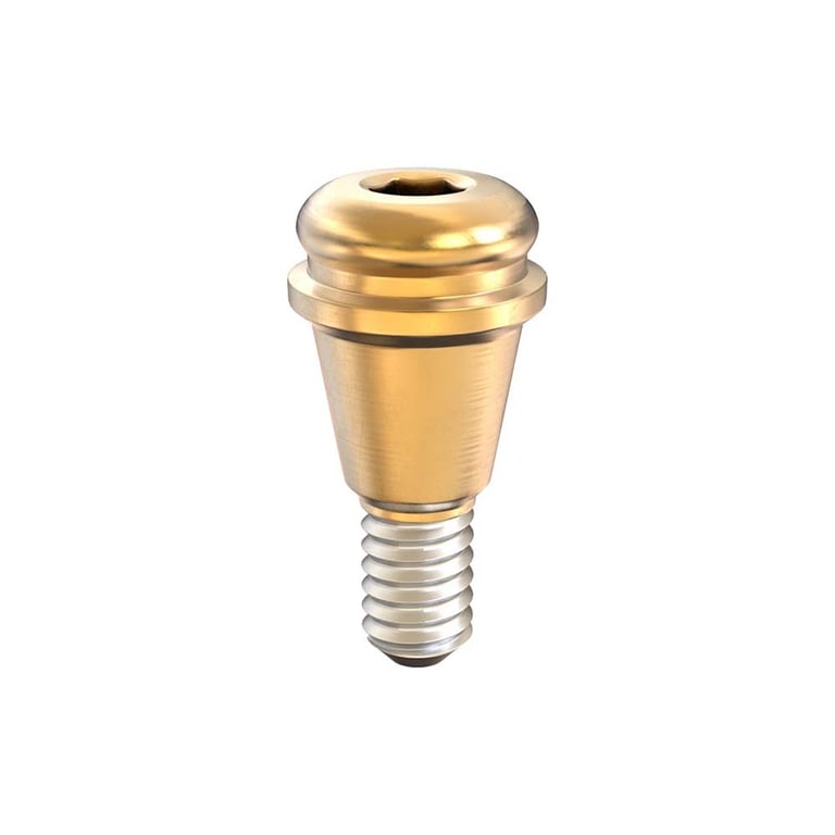GDT Ø4.8mm Titanium Click Attachment Abutment, 1.0mm GH, Conical Connection 2.65mm RP, 1/Pk