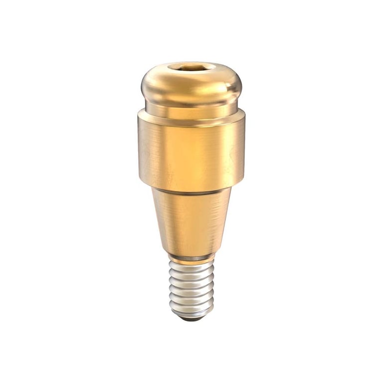 GDT Ø4.8mm Titanium Click Attachment Abutment, 3.0mm GH, Conical Connection 2.65mm RP, 1/Pk