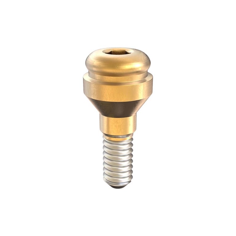 GDT Ø3.8mm Titanium Click Attachment Abutment, 1.0mm GH, Internal Hex 2.42mm RP, 1/Pk. Features