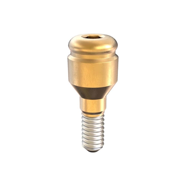 GDT Ø3.8mm Titanium Click Attachment Abutment, 2.0mm GH, Internal Hex 2.42mm RP, 1/Pk. Features