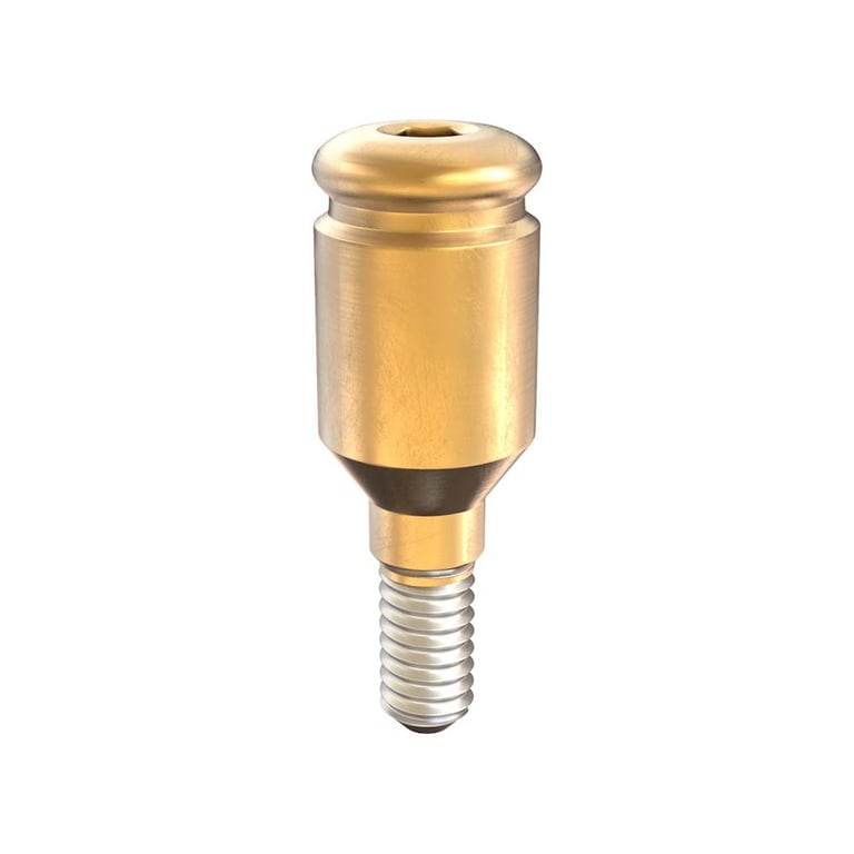 GDT Ø3.8mm Titanium Click Attachment Abutment, 4.0mm GH, Internal Hex 2.42mm RP, 1/Pk. Features
