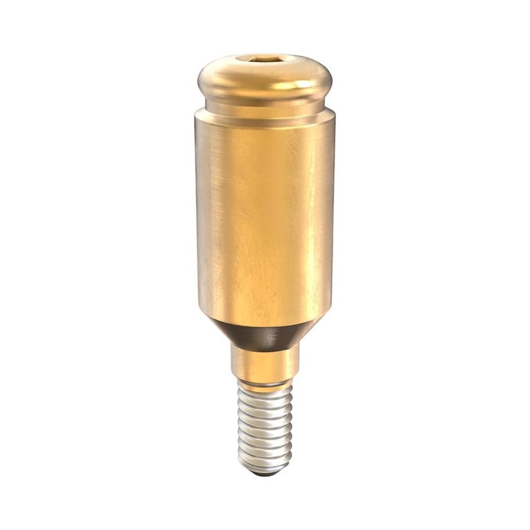 GDT Ø3.8mm Titanium Click Attachment Abutment, 6.0mm GH, Internal Hex 2.42mm RP, 1/Pk. Features