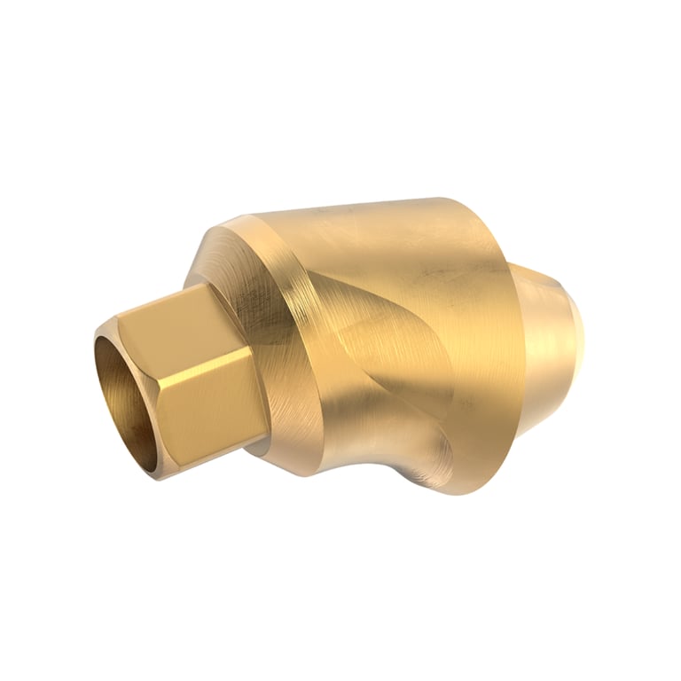 GDT Ø4.8mm Titanium Angulated Multi-Unit 1.6mm Abutment, 2.0mm GH, 17°, Internal Hex 2.42mm RP