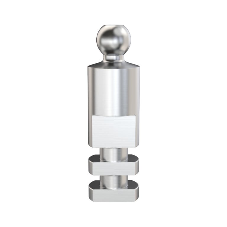GDT Stainless Steel Ball Attachment Analog, 5/Pk. Provides a laboratory stone replica of the ball