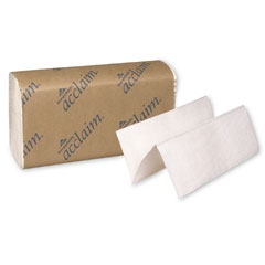 Acclaim 1-Ply Economy Multifold Paper Towels - 9.2" x 9.4" (Folded width: 3.25") WHITE. Case