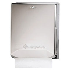 Georgia Pacific Chrome Combination C-Fold/Multifold Paper Towel Dispenser. Steel Construction