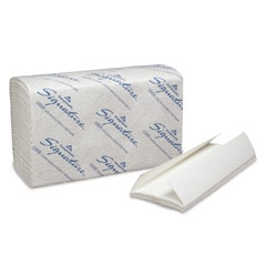 Signature 2-Ply Premium C-Fold Paper Towel, White 10.1" x 13.2", Case of 1440 Towels. Soft