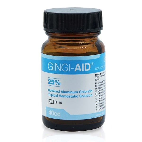 GingiAid 25 Buffered Aluminum Chloride Solution (Astringent), 40 mL
