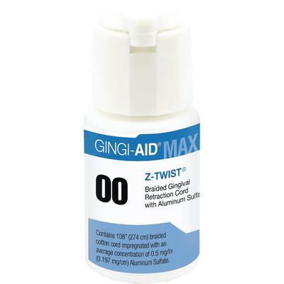 Gingi-Pak MAX Z-Twist Gingi-Aid MAX Z-Twist Weave - #00 Very Thin with Aluminum Sulfate, 100%