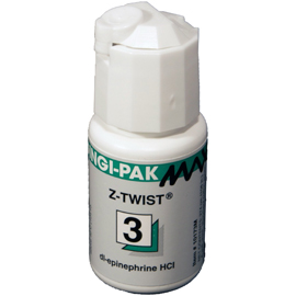 Gingi-Pak MAX Z-Twist Weave - #3 Thick with Epinephrine, 100% Cotton, 108" per Bottle. #10173M