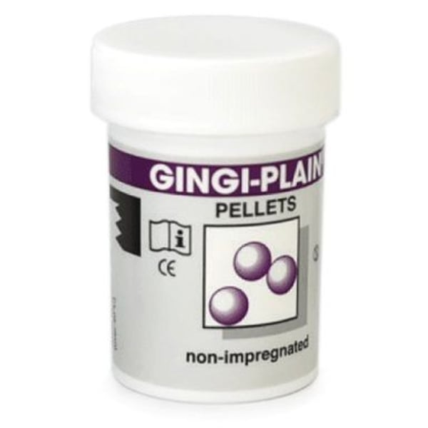 Gingi-Plain Cotton Pellets (Non-Impregnated), Single Bottle. Used to control localized bleeding