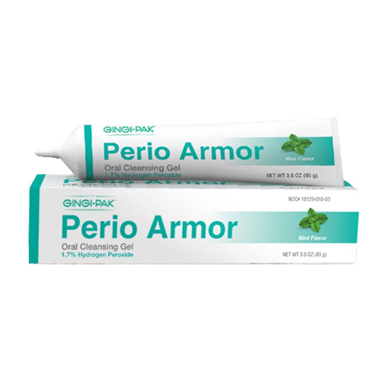 Perio Armor Perio Armor 1.7% HP Oral Cleansing Gel, Mint, 3.0 Oz. Tube, 6/Case. Hydrogen Peroxide