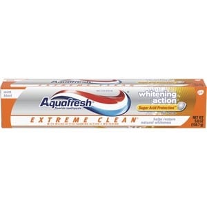 AquaFresh Extreme Clean Fluoride Toothpaste w/Whi